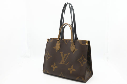 Louis Vuitton OnTheGo MM in Reverse Monogram Canvas