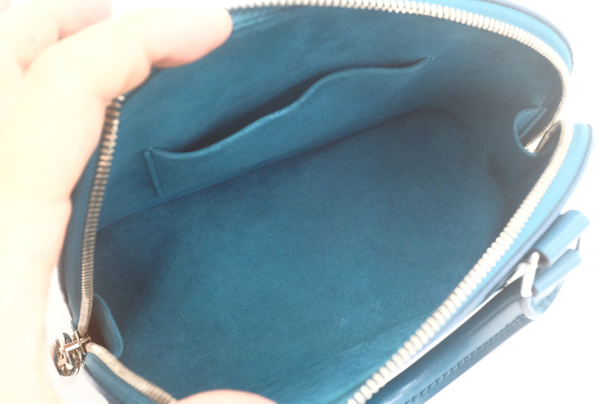 Louis Vuitton Alma BB in Teal Epi Leather