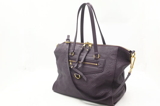 Louis Vuitton Lumineuse PM in Purple Empreinte Leather