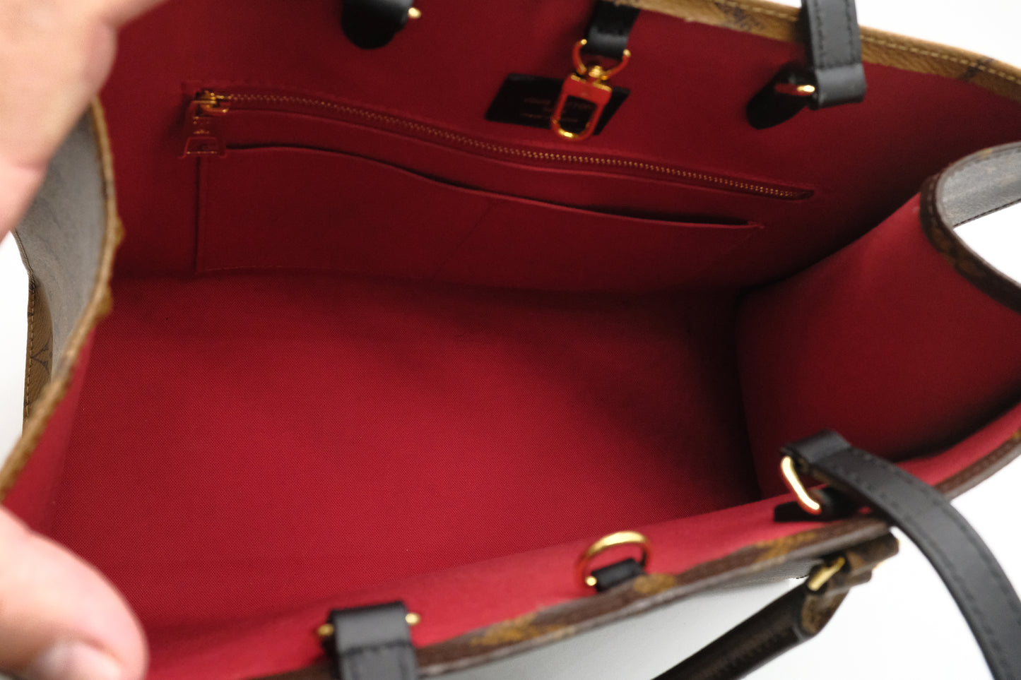 Louis Vuitton OnTheGo MM in Reverse Monogram Canvas