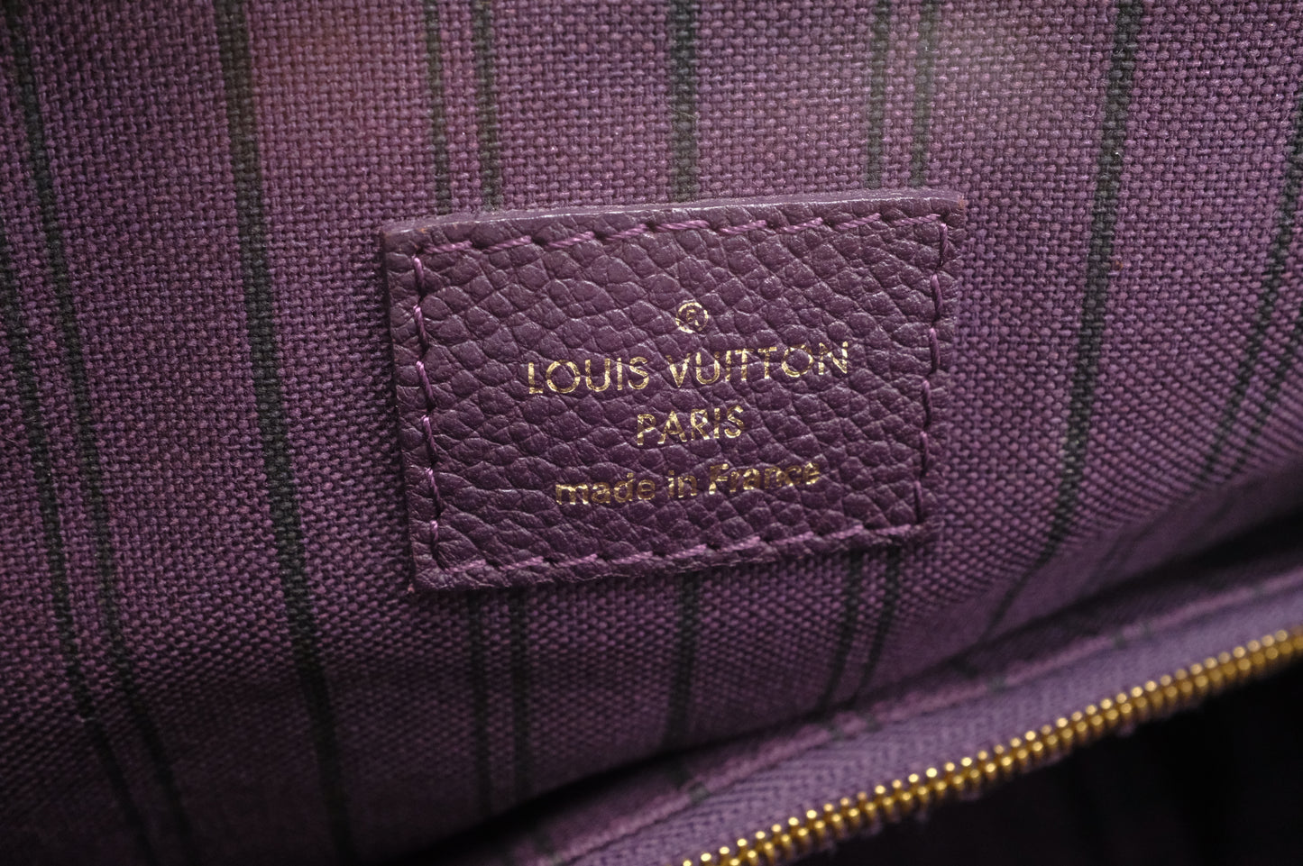 Louis Vuitton Lumineuse PM in Purple Empreinte Leather