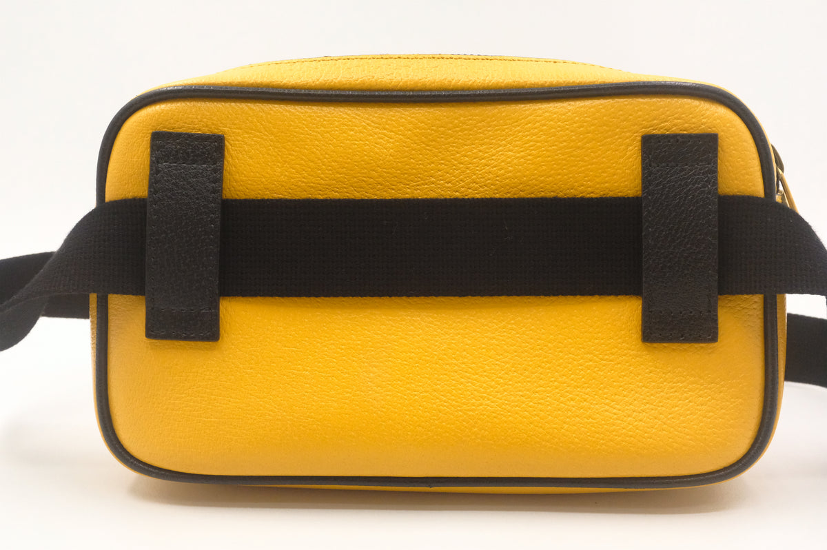 Gucci x Sony Music is Mine Bumbag in Yellow Leather