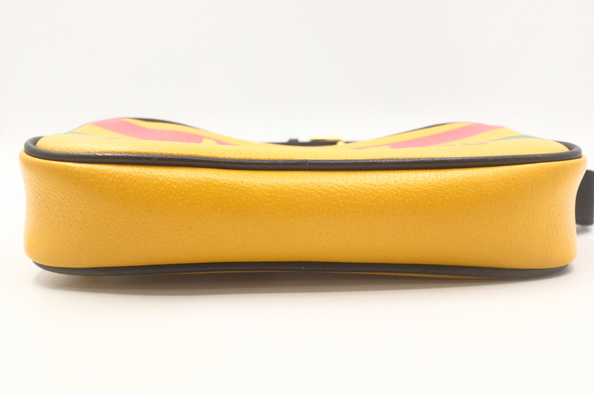 Gucci x Sony Music is Mine Bumbag in Yellow Leather