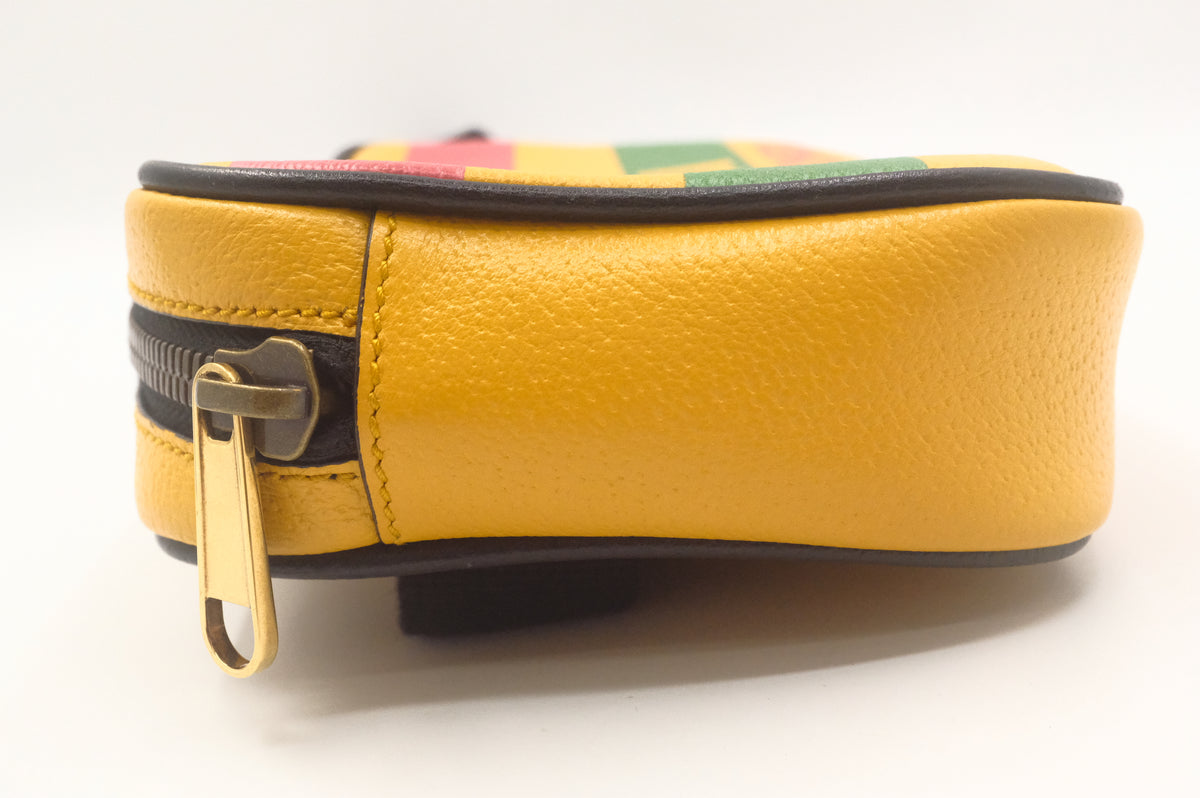 Gucci x Sony Music is Mine Bumbag in Yellow Leather