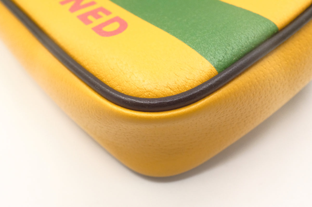 Gucci x Sony Music is Mine Bumbag in Yellow Leather