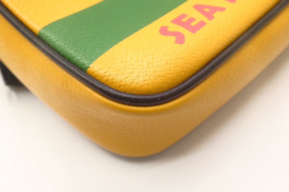 Gucci x Sony Music is Mine Bumbag in Yellow Leather