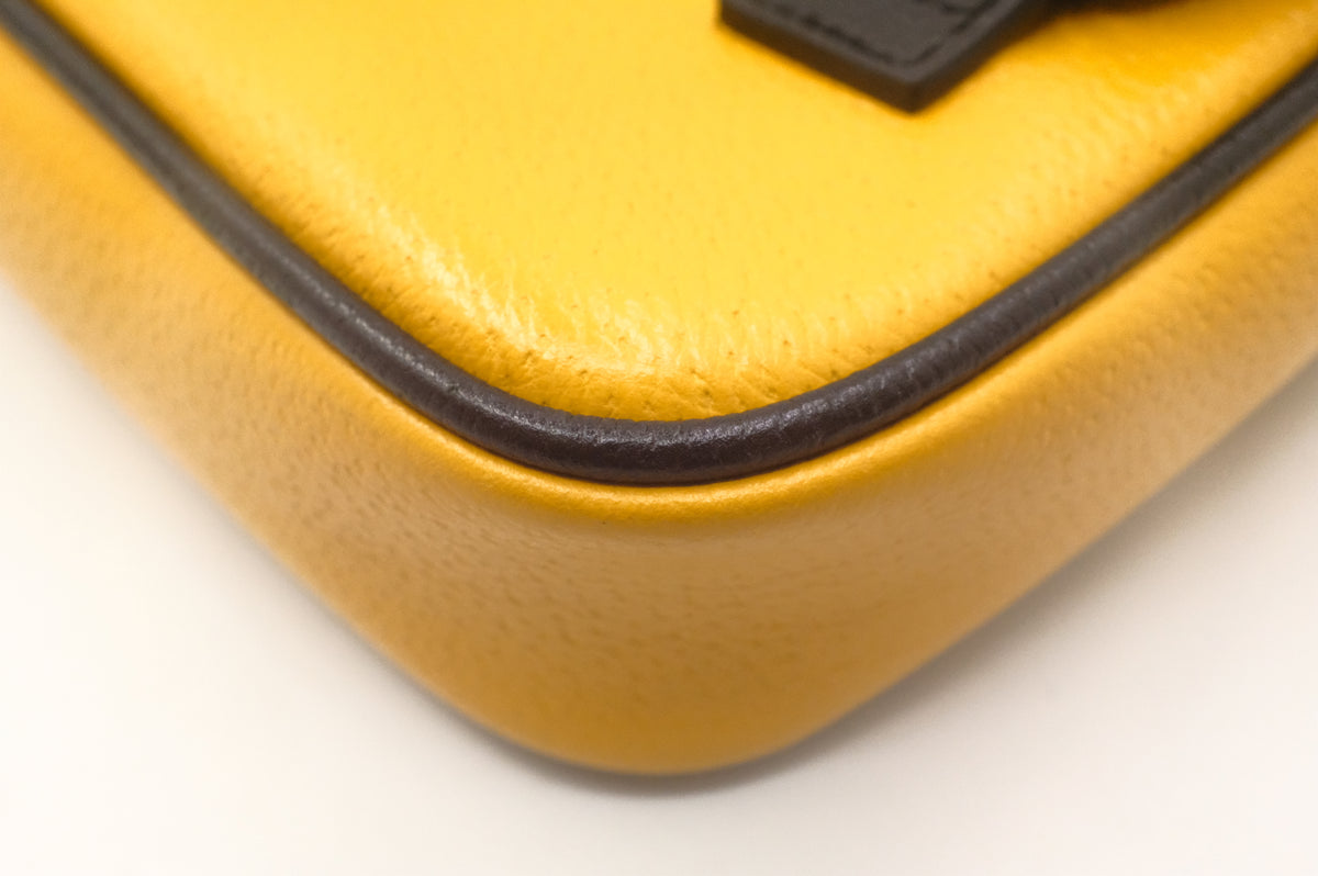 Gucci x Sony Music is Mine Bumbag in Yellow Leather