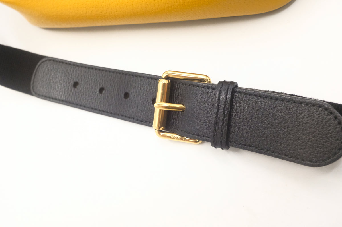 Gucci x Sony Music is Mine Bumbag in Yellow Leather