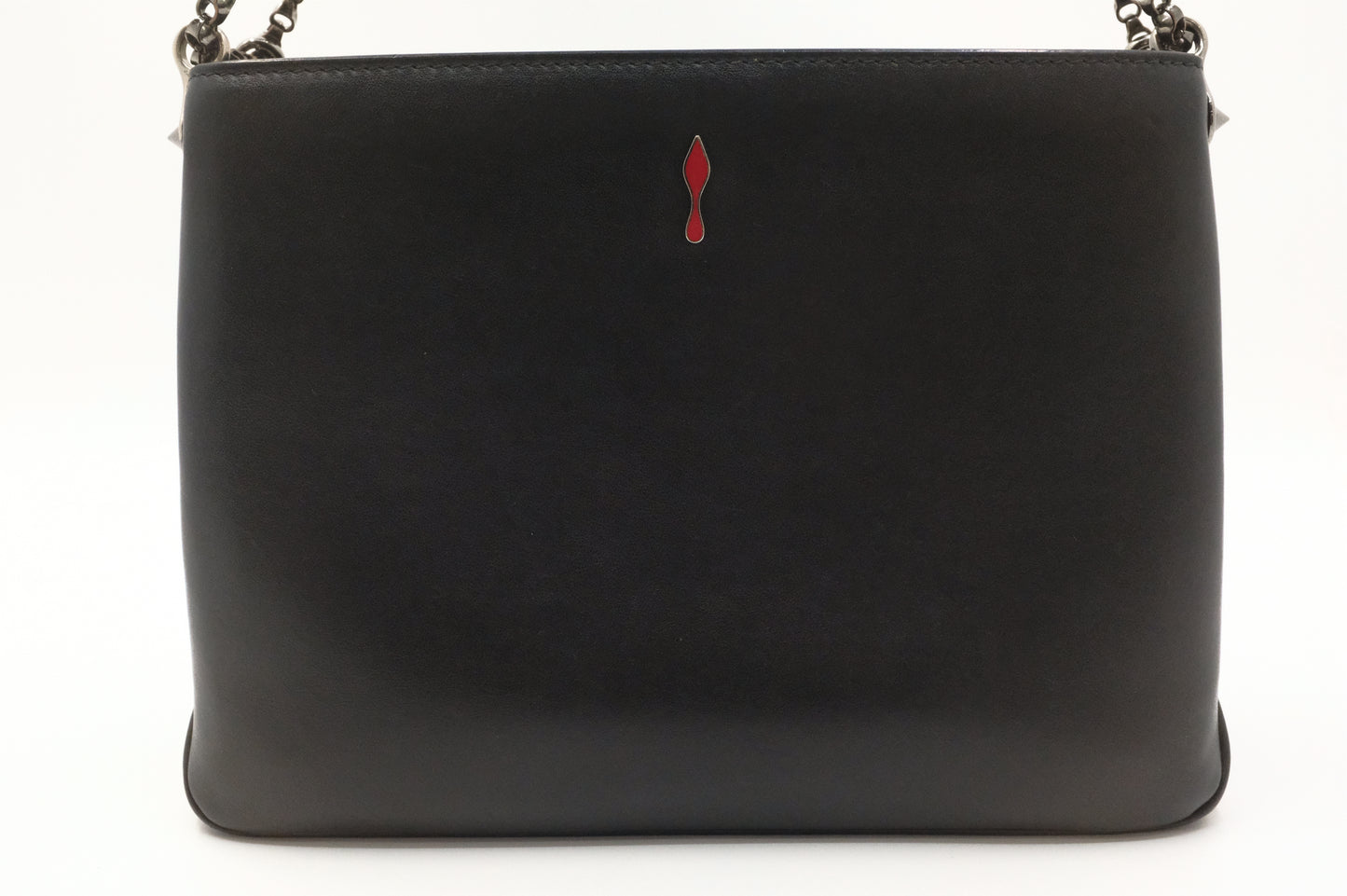 Louboutin Trilby Shoulder Bag in Black Studded Leather