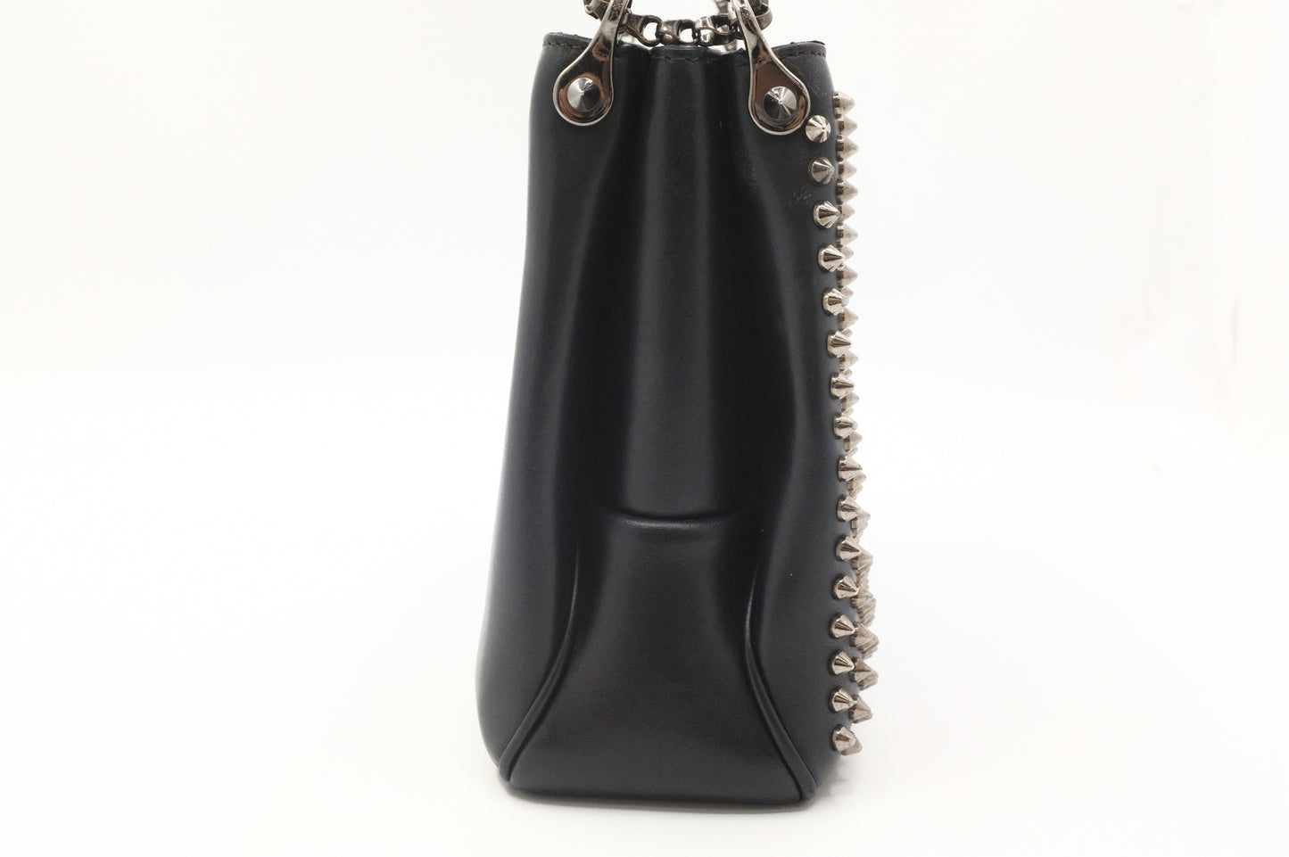 Louboutin Trilby Shoulder Bag in Black Studded Leather