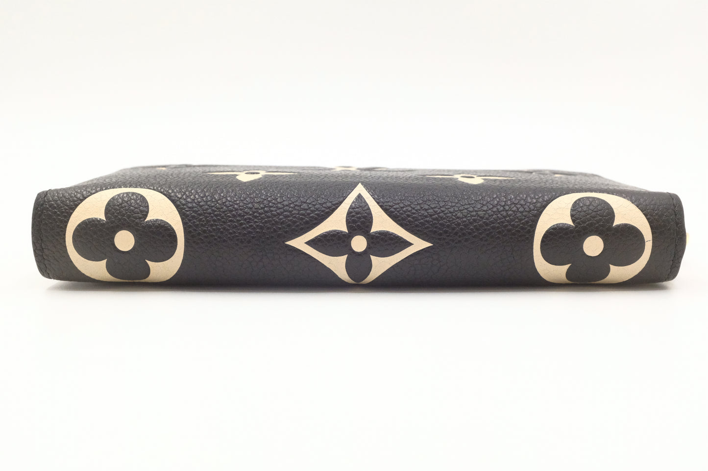 Louis Vuitton Long Zippy Wallet in Black and Beige Bicolor Empreinte Leather