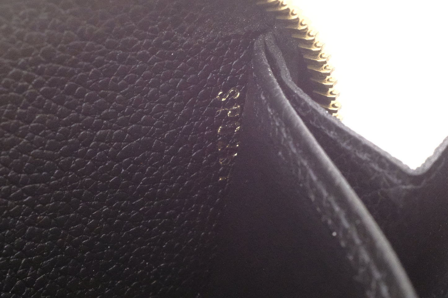 Louis Vuitton Long Zippy Wallet in Black and Beige Bicolor Empreinte Leather