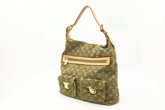 Louis Vuitton Baggy GM in Khaki Monogram Denim