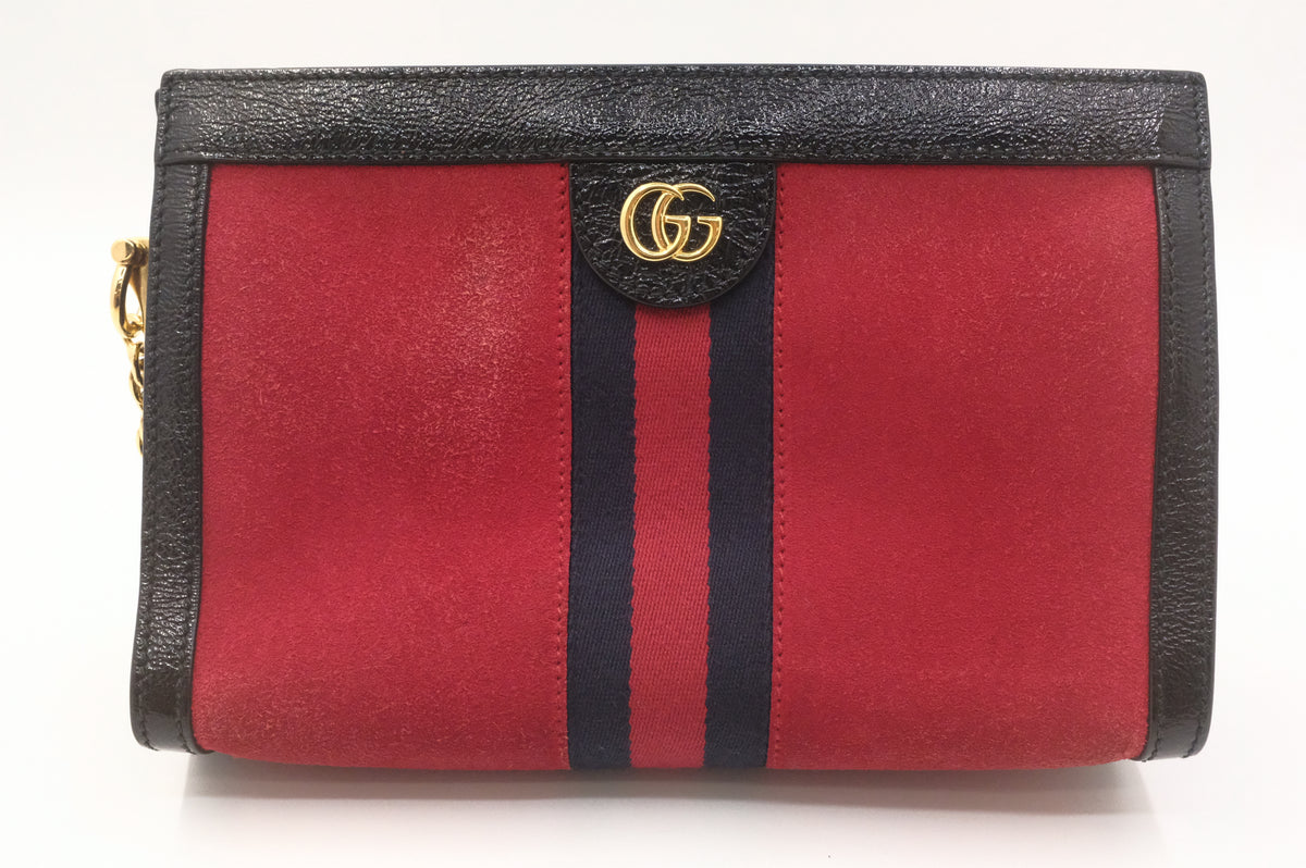 Gucci Ophidia Crossbody in Red Suede