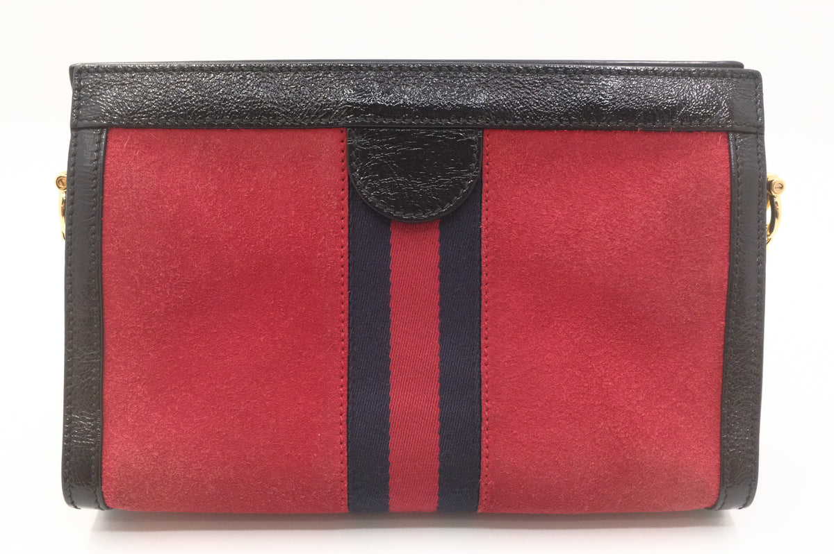 Gucci Ophidia Crossbody in Red Suede