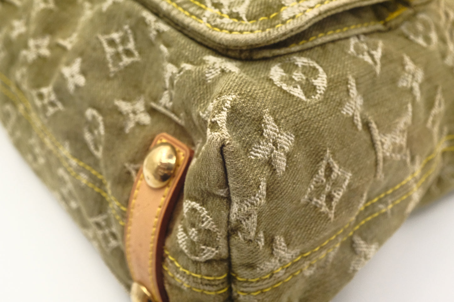 Louis Vuitton Baggy GM in Khaki Monogram Denim