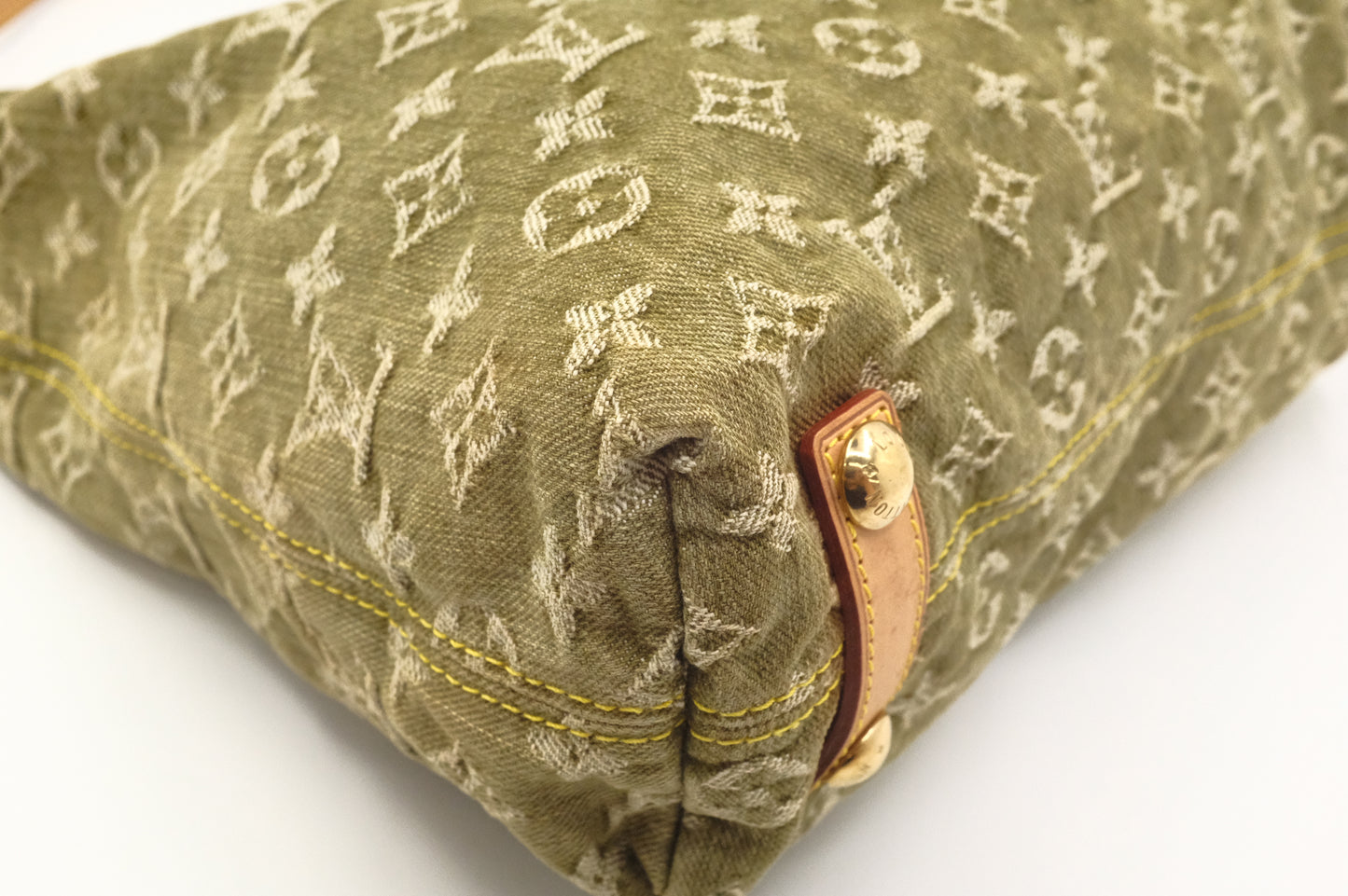 Louis Vuitton Baggy GM in Khaki Monogram Denim