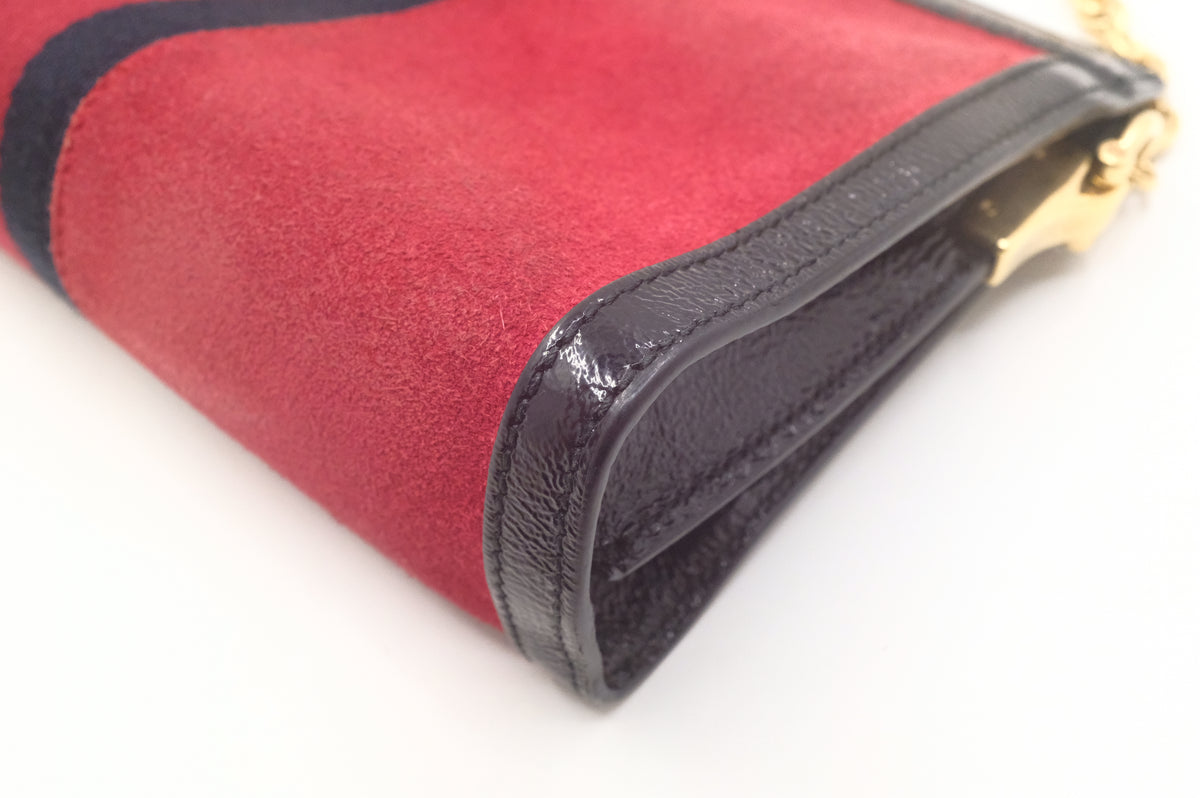 Gucci Ophidia Crossbody in Red Suede