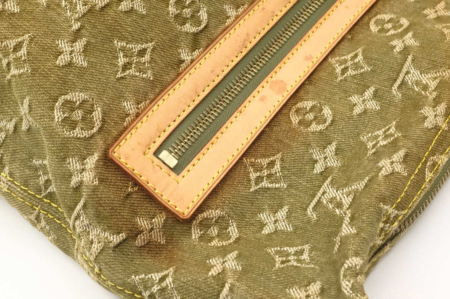 Louis Vuitton Baggy GM in Khaki Monogram Denim