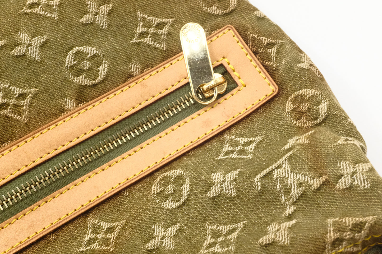Louis Vuitton Baggy GM in Khaki Monogram Denim
