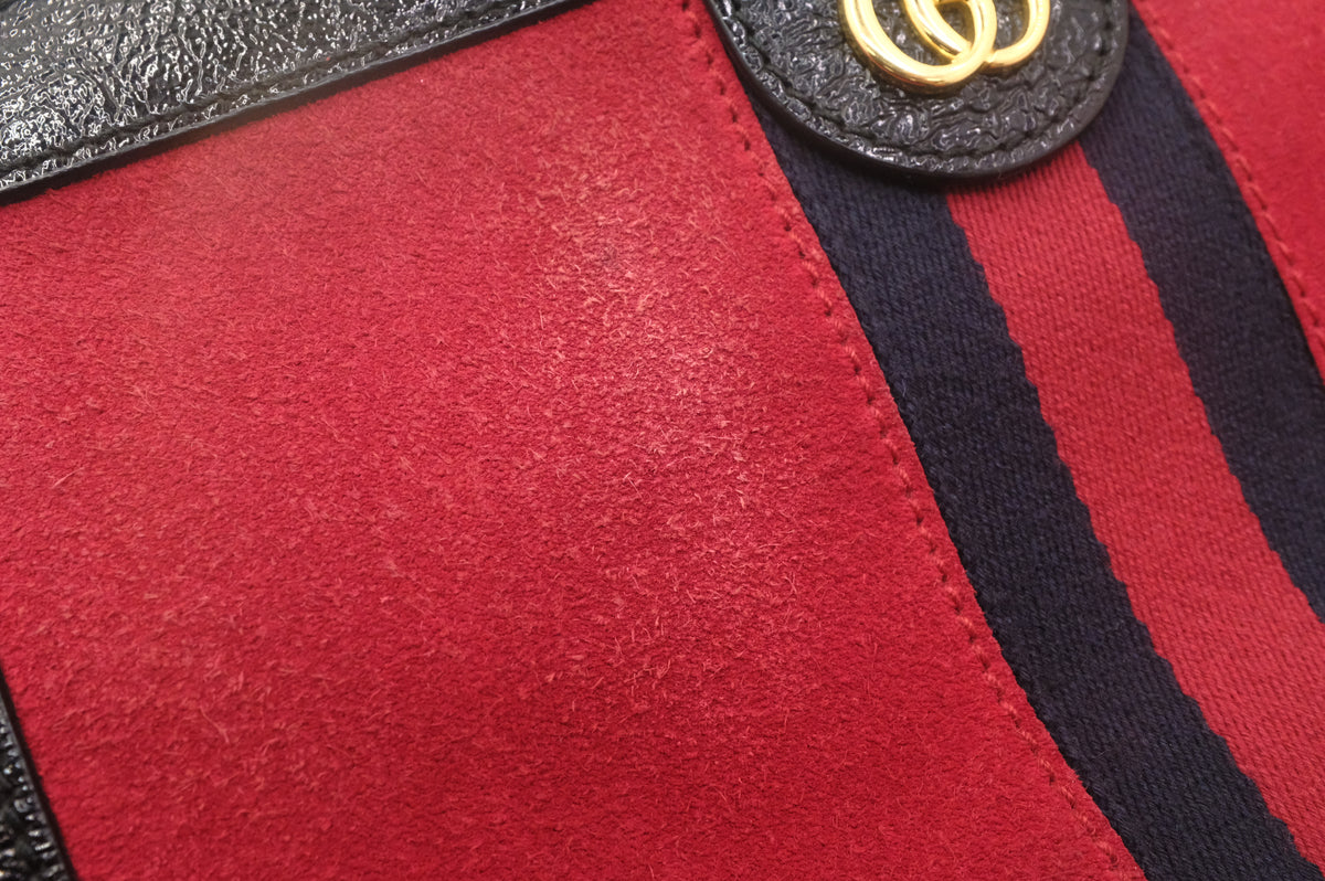 Gucci Ophidia Crossbody in Red Suede