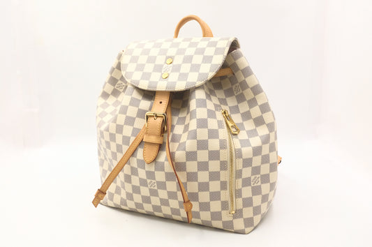 Louis Vuitton Sperone Backpack in Damier Azur Canvas