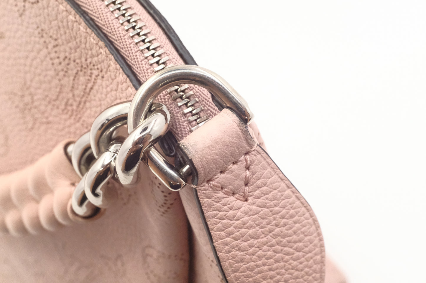Louis Vuitton Babylone BB Chain Shoulder Bag in Pink Mahina Leather