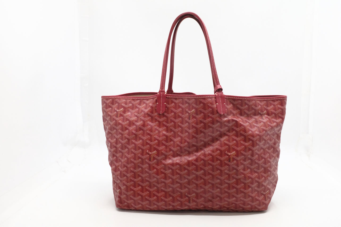 Goyard Saint Louis PM in Red Goyardine Canvas