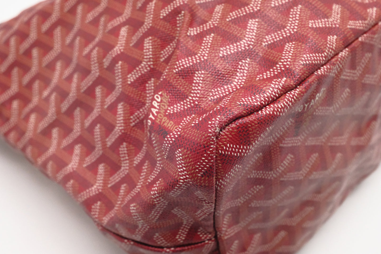 Goyard Saint Louis PM in Red Goyardine Canvas
