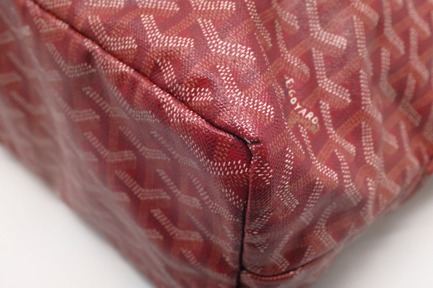 Goyard Saint Louis PM in Red Goyardine Canvas