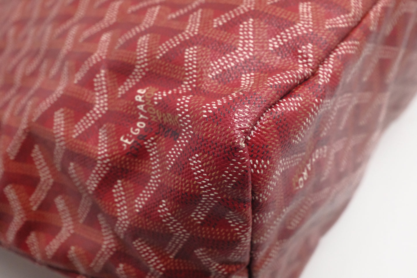 Goyard Saint Louis PM in Red Goyardine Canvas