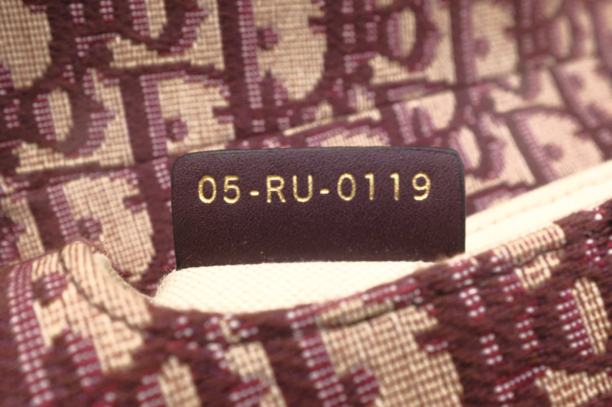 Dior Small Saddle Bag in Red Oblique Canvas