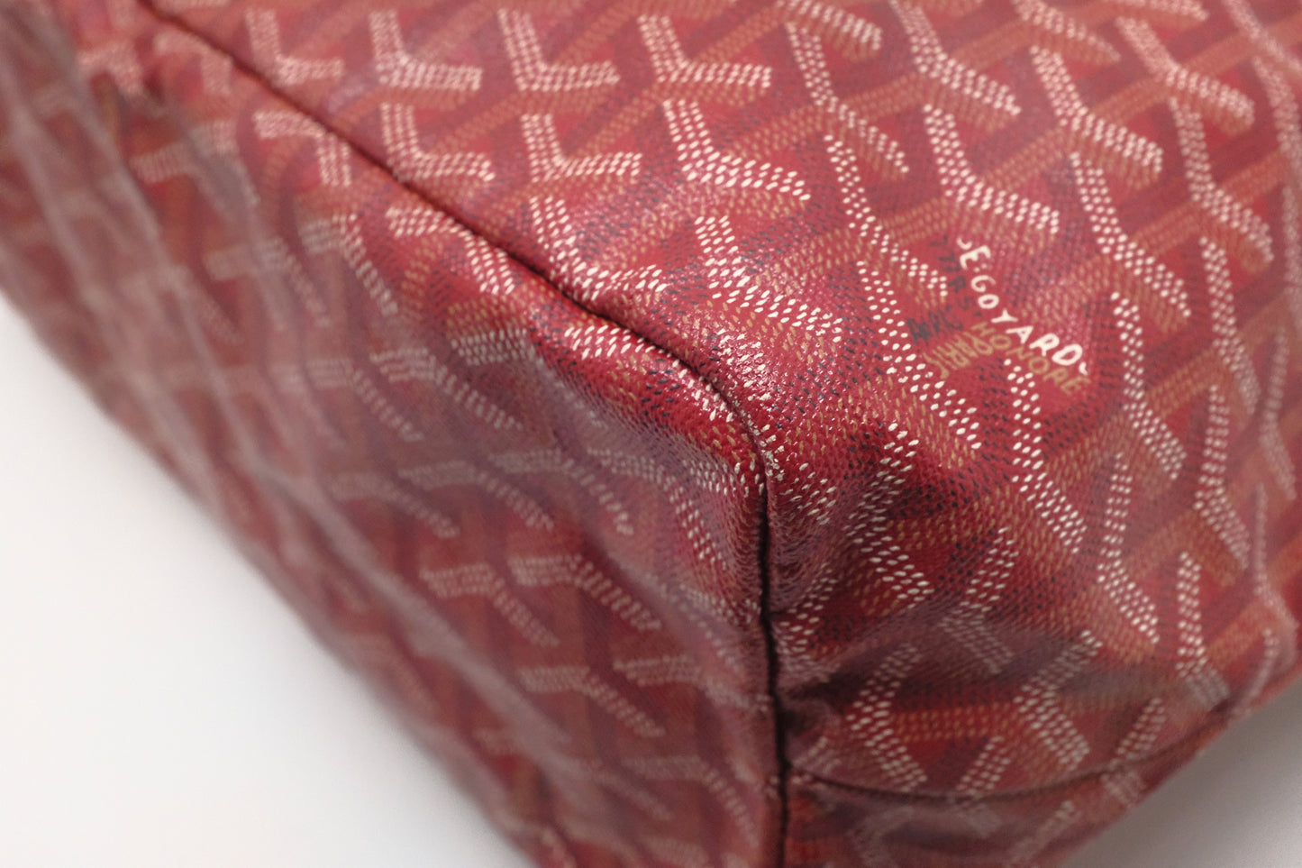 Goyard Saint Louis PM in Red Goyardine Canvas