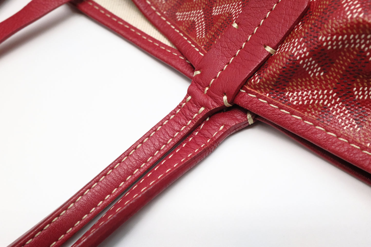 Goyard Saint Louis PM in Red Goyardine Canvas