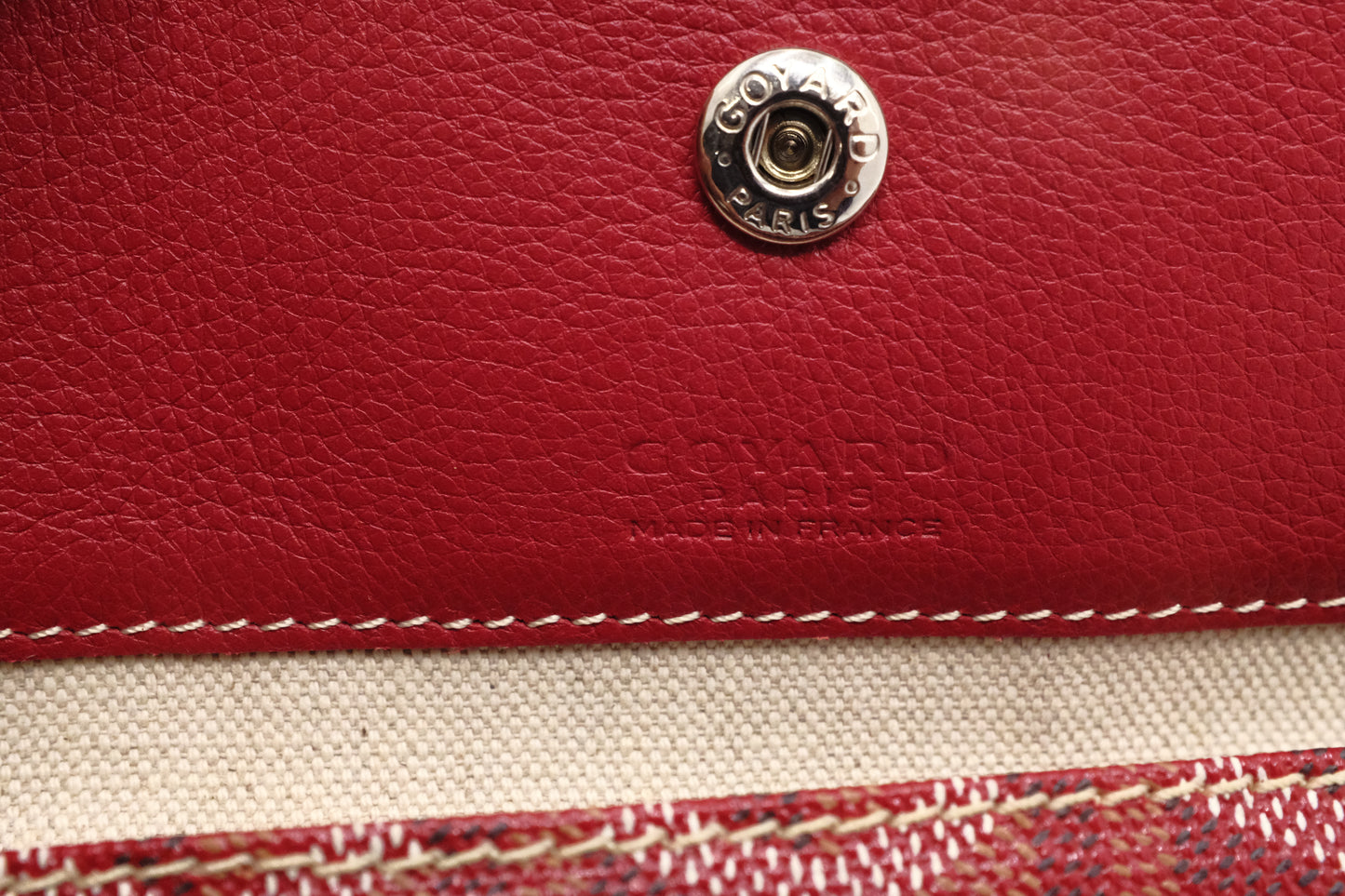 Goyard Saint Louis PM in Red Goyardine Canvas