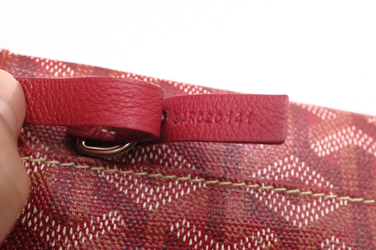 Goyard Saint Louis PM in Red Goyardine Canvas