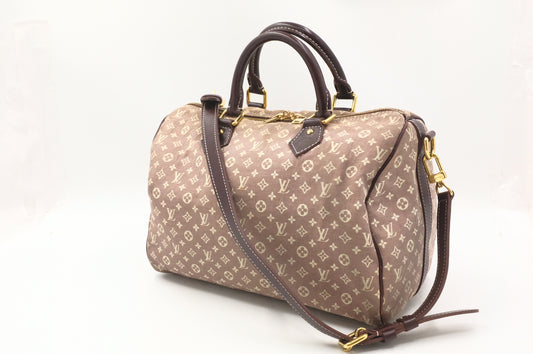 Louis Vuitton Speedy 30 Bandouliere in Sepia Minilin Canvas