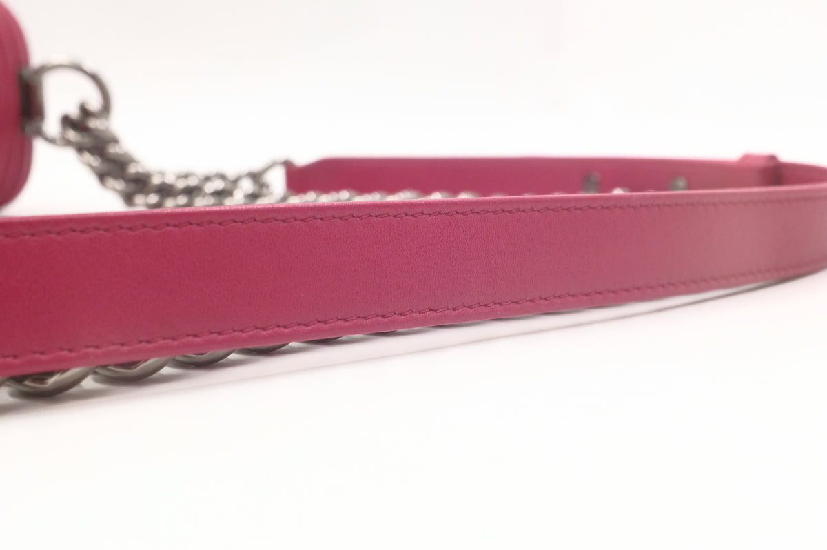 Chanel New Medium Boy in Red/Pink Matelassé Leather