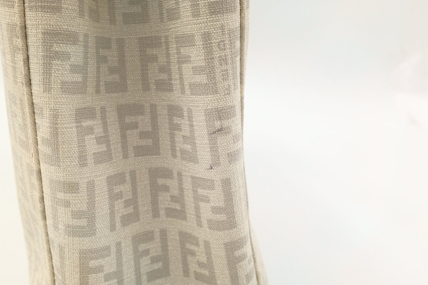 Fendi Handbag in White Zuccino Canvas