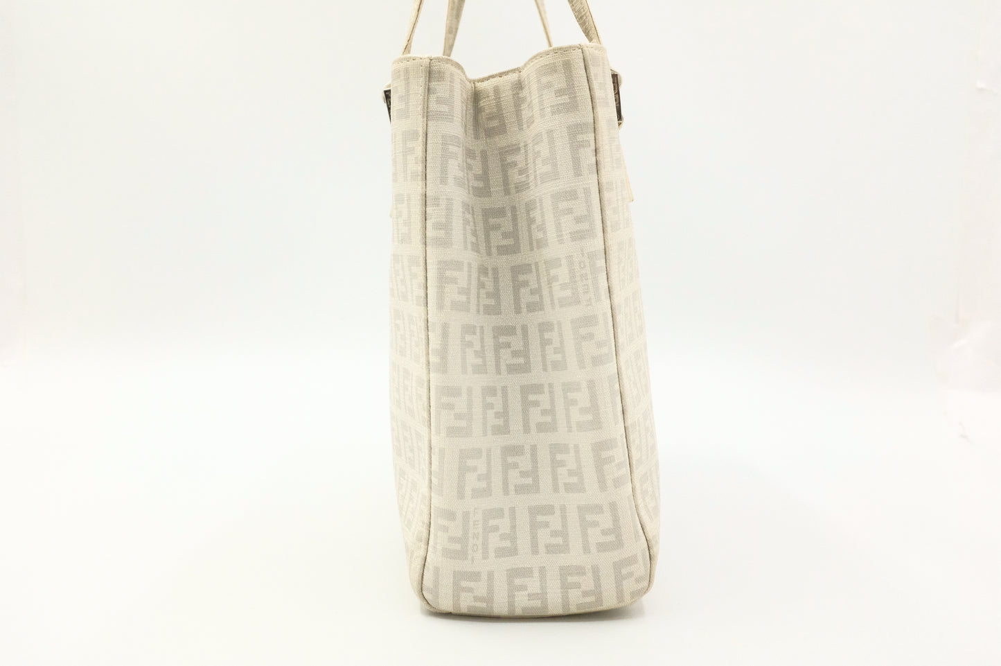 Fendi Handbag in White Zuccino Canvas