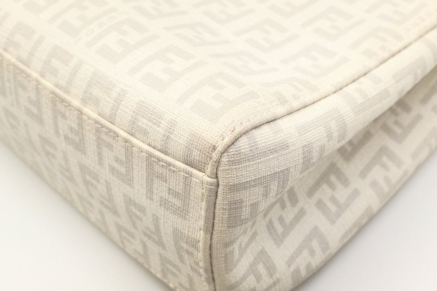 Fendi Handbag in White Zuccino Canvas