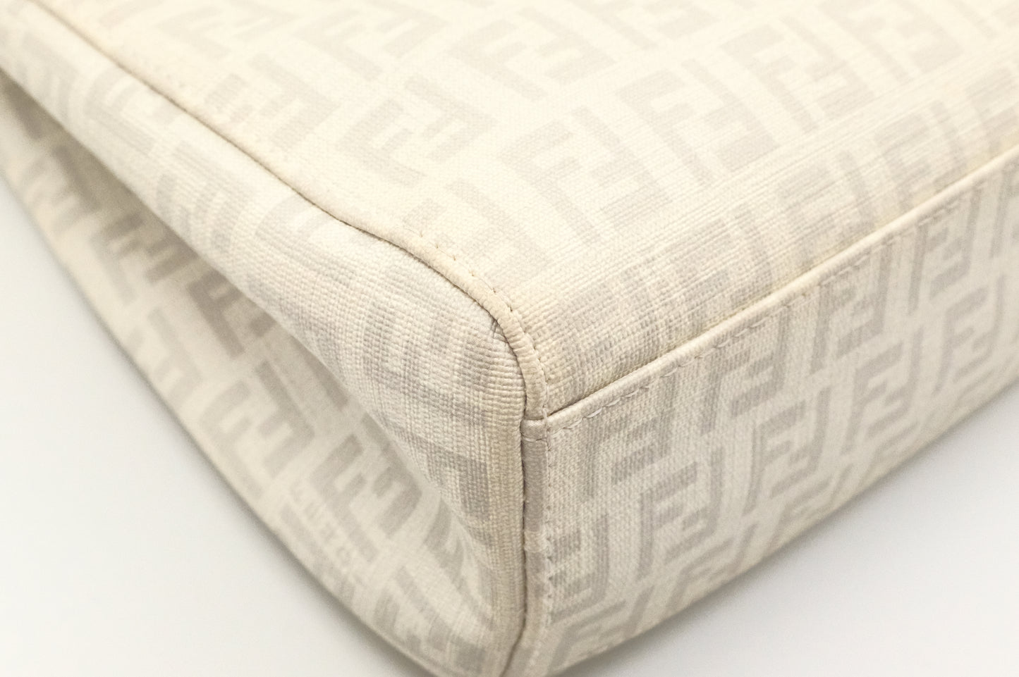 Fendi Handbag in White Zuccino Canvas