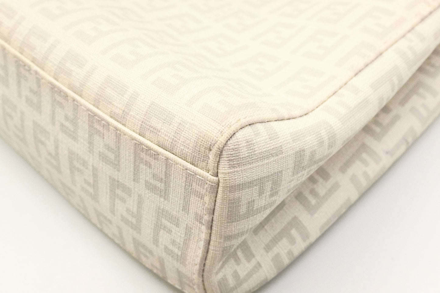 Fendi Handbag in White Zuccino Canvas