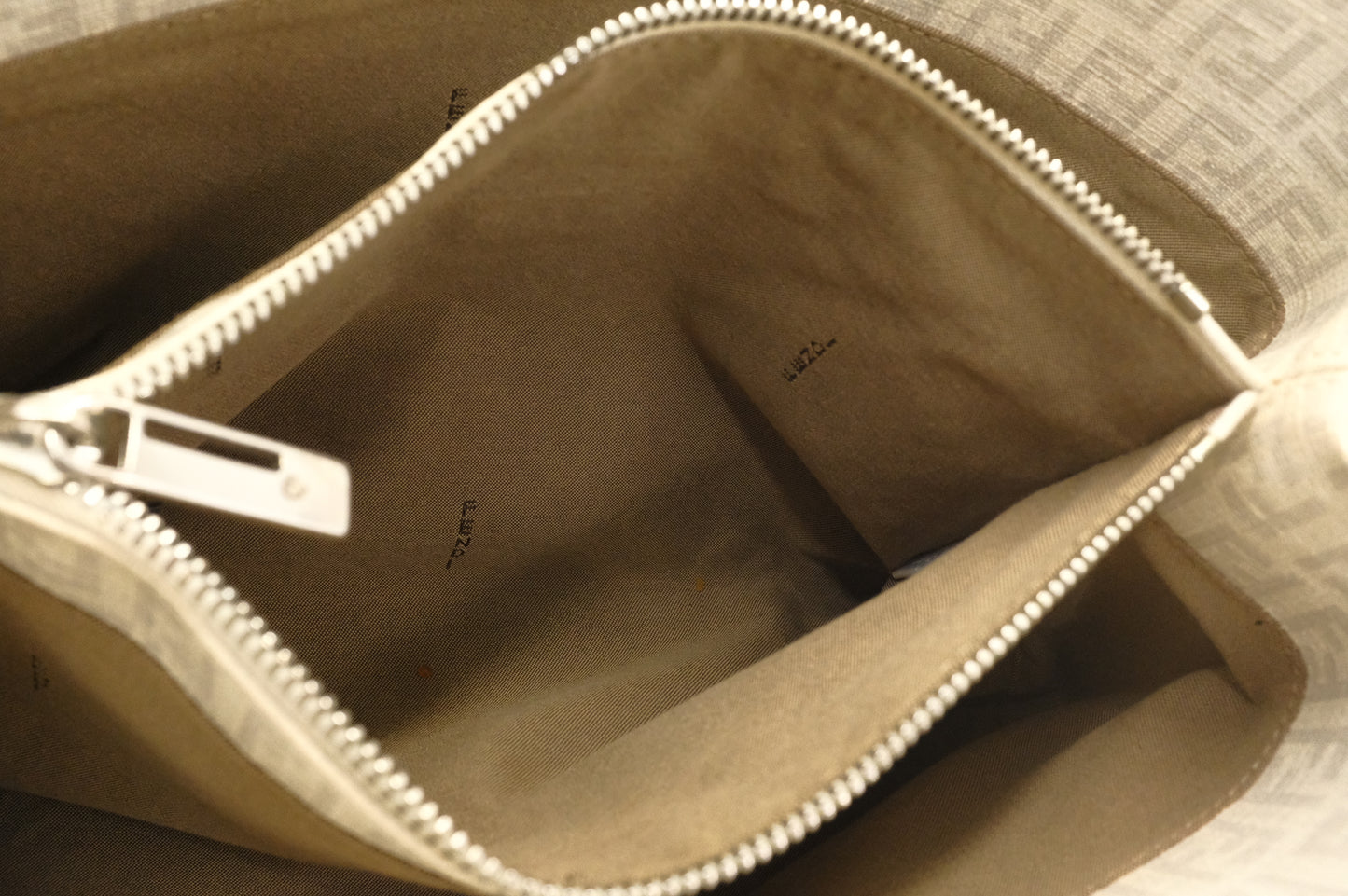 Fendi Handbag in White Zuccino Canvas