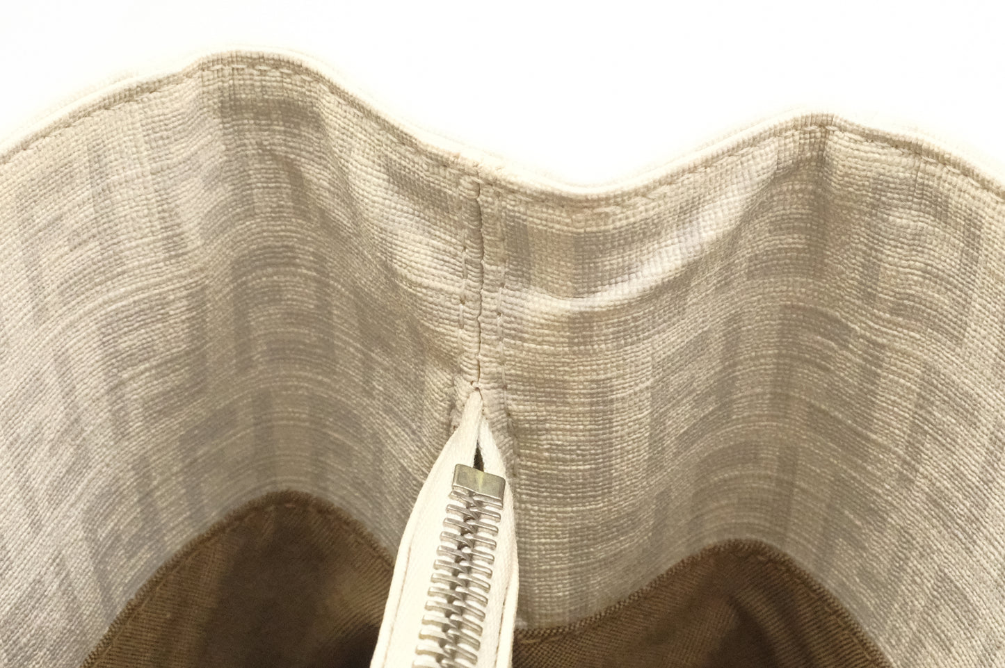 Fendi Handbag in White Zuccino Canvas