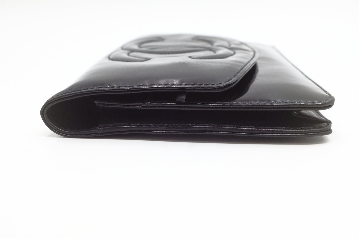 Chanel Wallet on Chain in Black Patent Leather