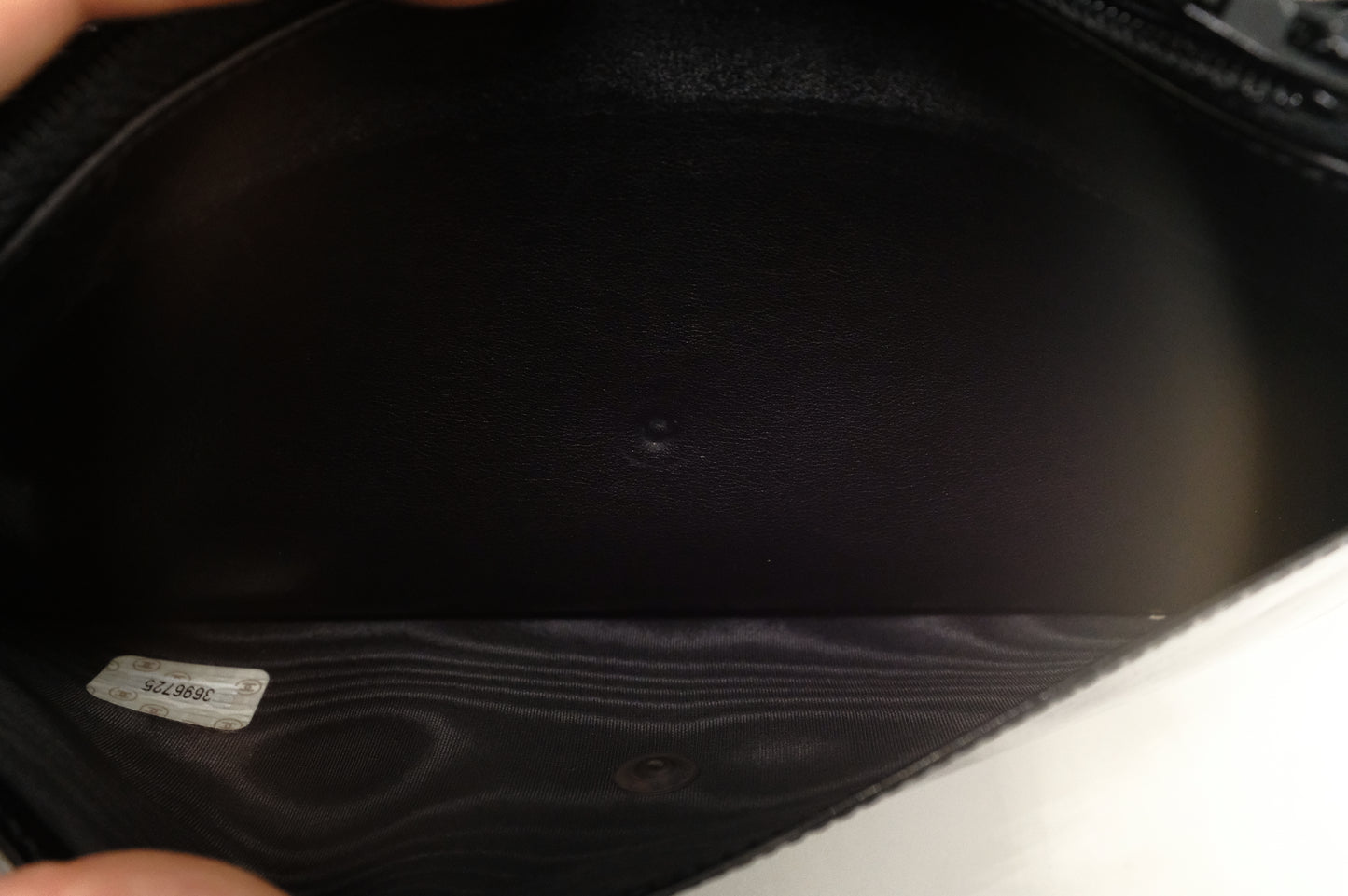 Chanel Wallet on Chain in Black Patent Leather