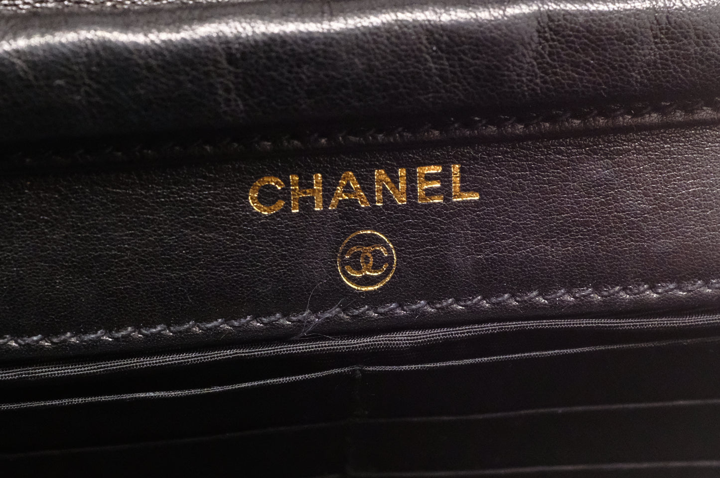 Chanel Wallet on Chain in Black Patent Leather