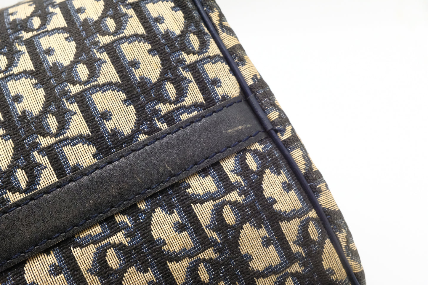 Dior Boston Bag in Navy Oblique Canvas