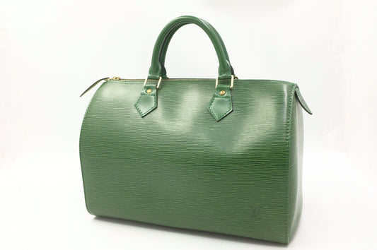 Louis Vuitton Speedy 30 in Green Epi Leather